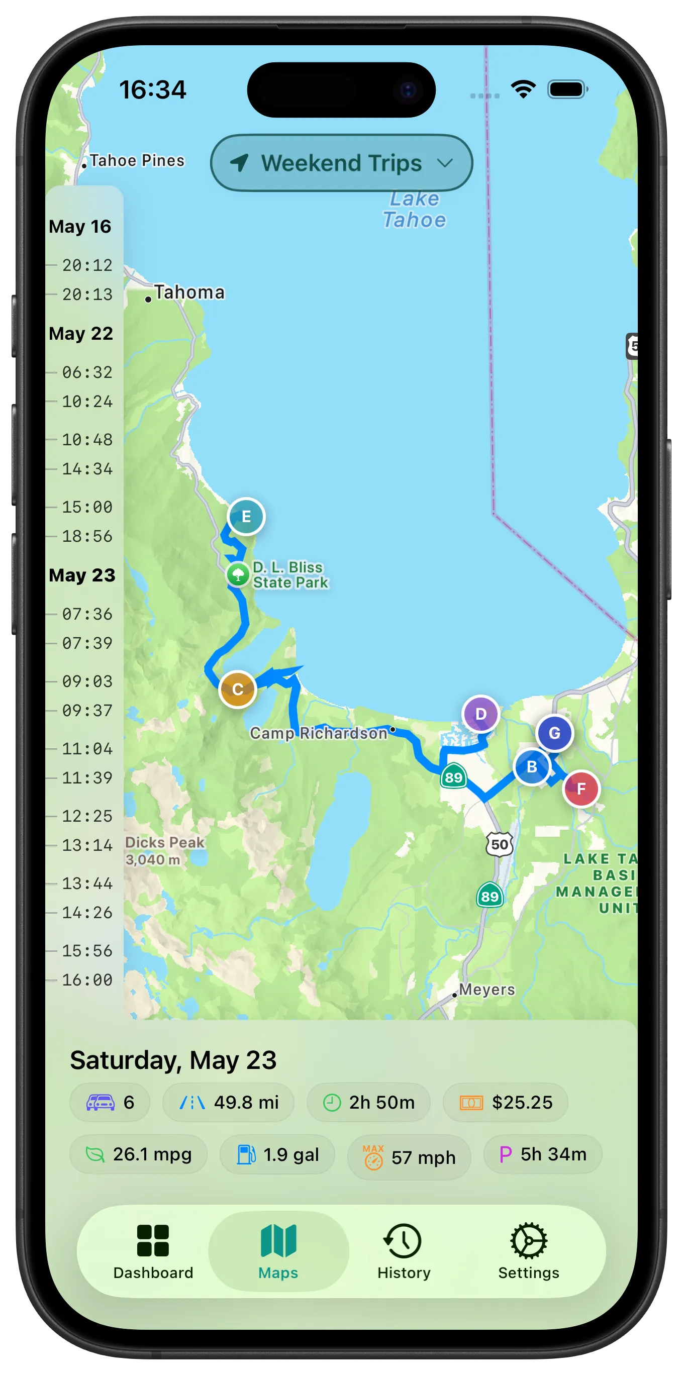Maps screenshot