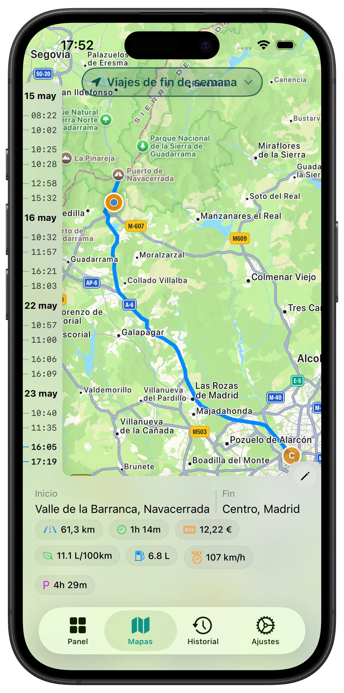 Maps screenshot