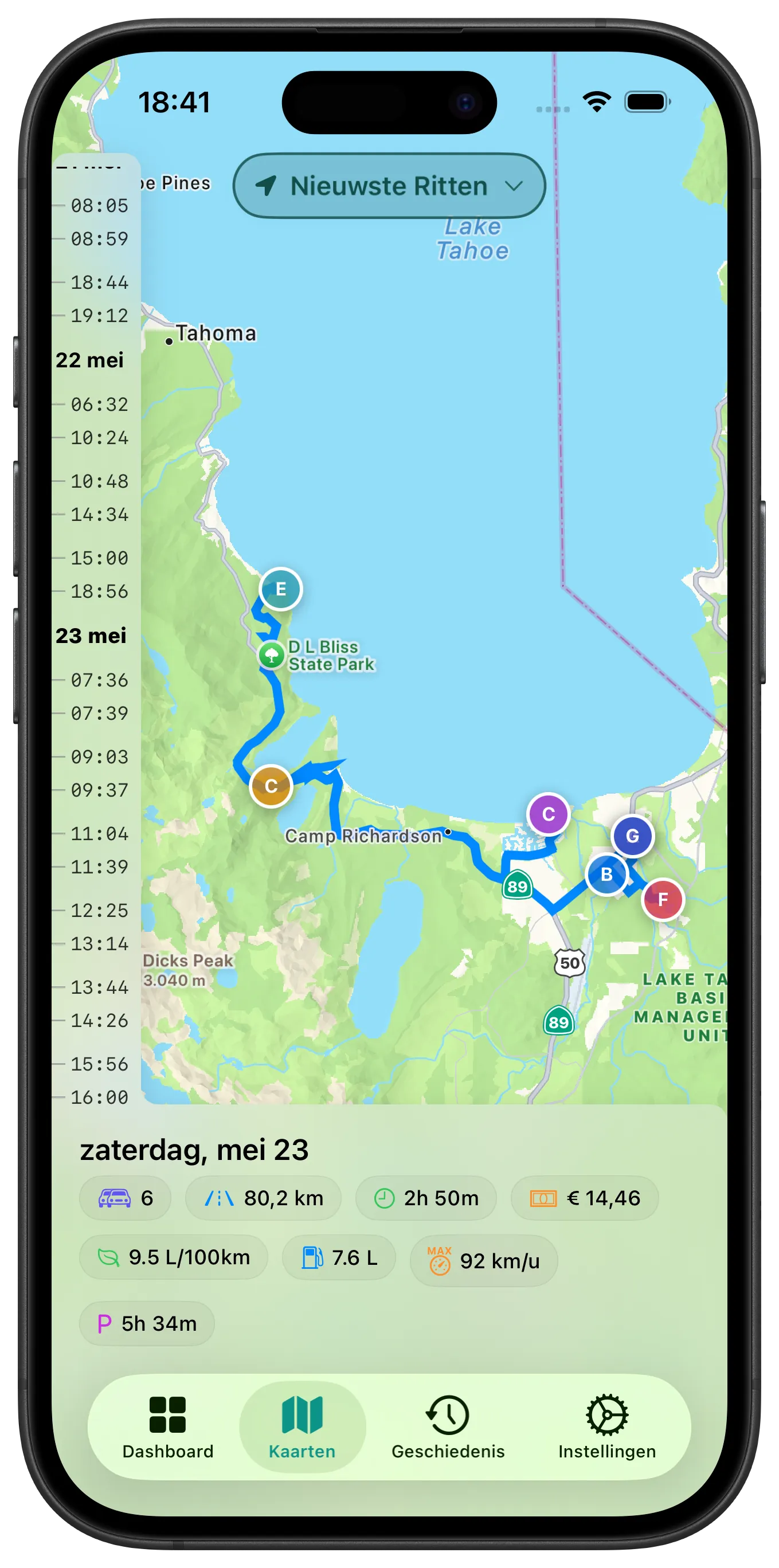 Interactive Map showing clusters