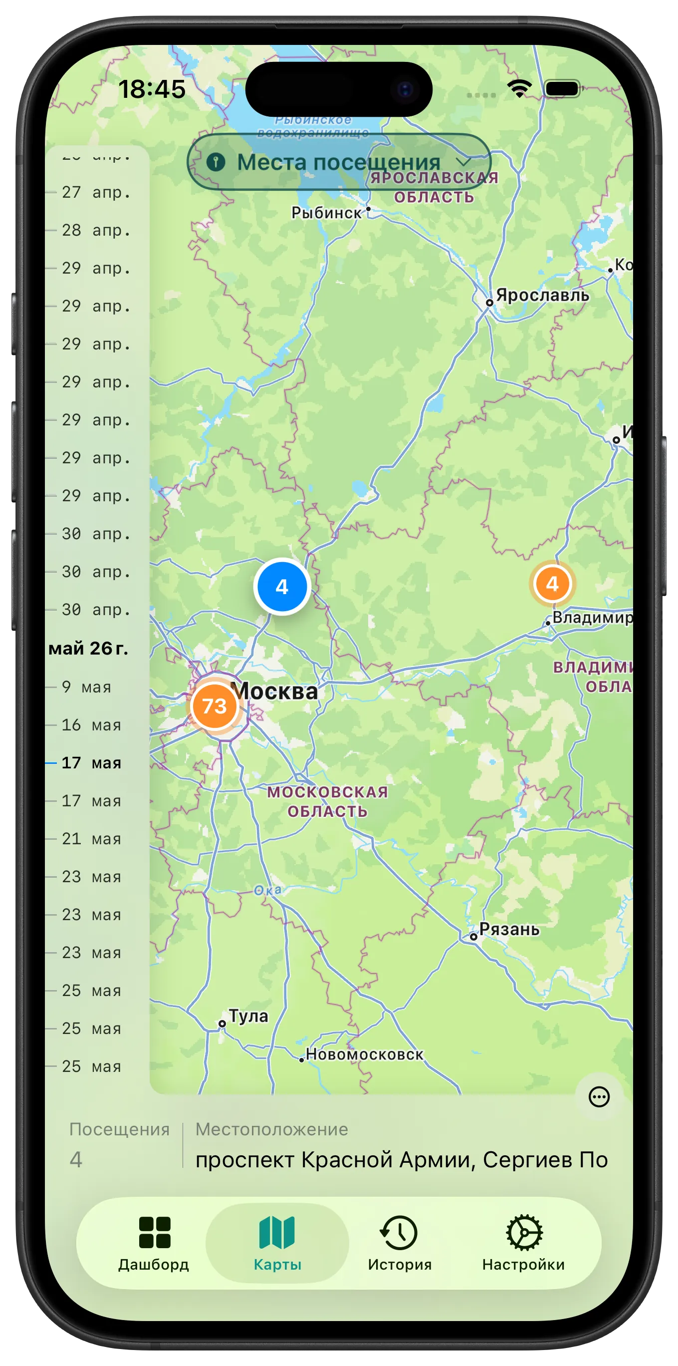 Visited Places and Clustering