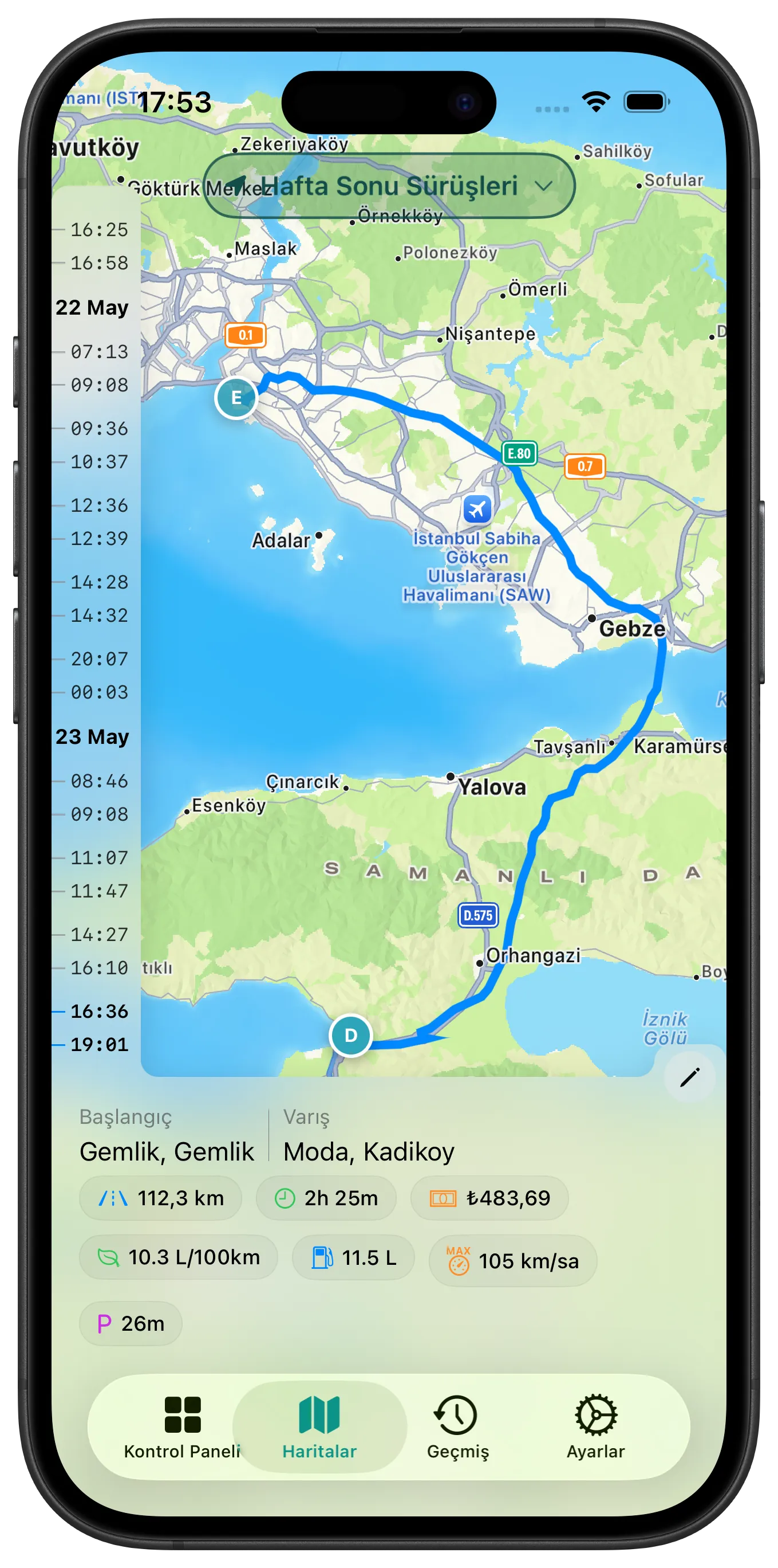 Maps screenshot